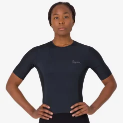 Maglia donna Rapha Cropped Cargo Top - Nero