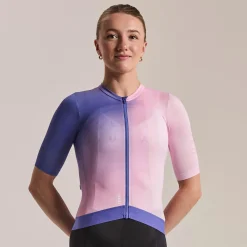 Maglia donna Rapha Pro Team Training 3 Surface Print - Blu