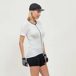 Maglia donna Rh+ Stripes - Bianco