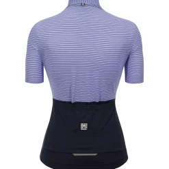 Maglia Donna Santini Color Riga - Viola