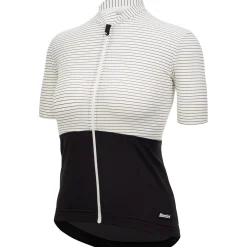 Maglia Donna Santini Color Riga - Nero