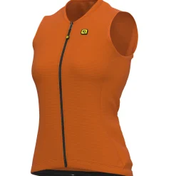 Maglia donna senza maniche Ale Solid Color Block - Arancio