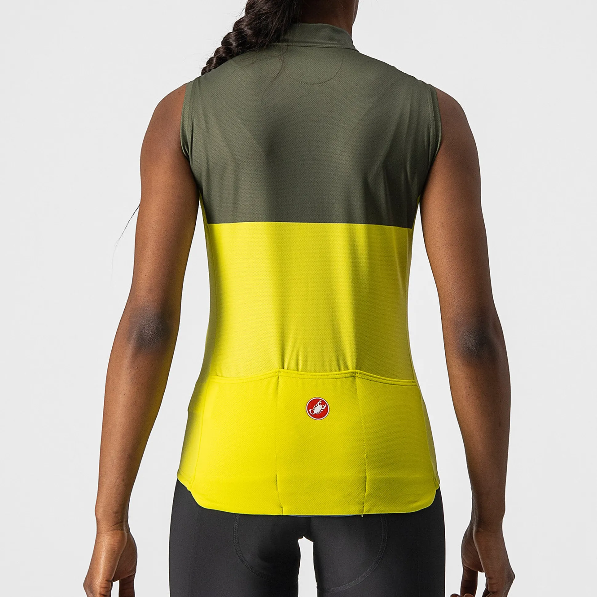 Maglia donna senza maniche Castelli Velocissima - Giallo