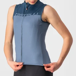 Maglia donna senza maniche Castelli Velocissima - Blu
