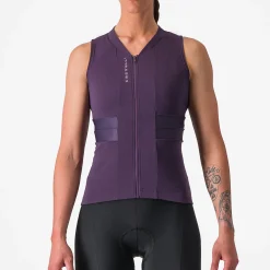 Maglia donna senza maniche Castelli Anima 4 - Viola