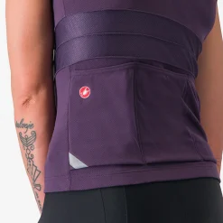 Maglia donna senza maniche Castelli Anima 4 - Viola