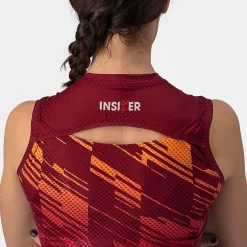 Maglia donna senza maniche Castelli Insider - Bordeaux