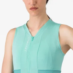 Maglia donna senza maniche Castelli Anima 4 - Azzurro