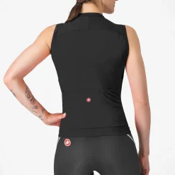 Maglia donna senza maniche Castelli Sole - Nero