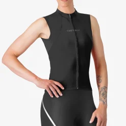 Maglia donna senza maniche Castelli Sole - Nero