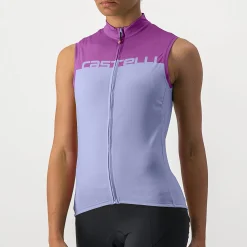 Maglia donna senza maniche Castelli Velocissima - Viola