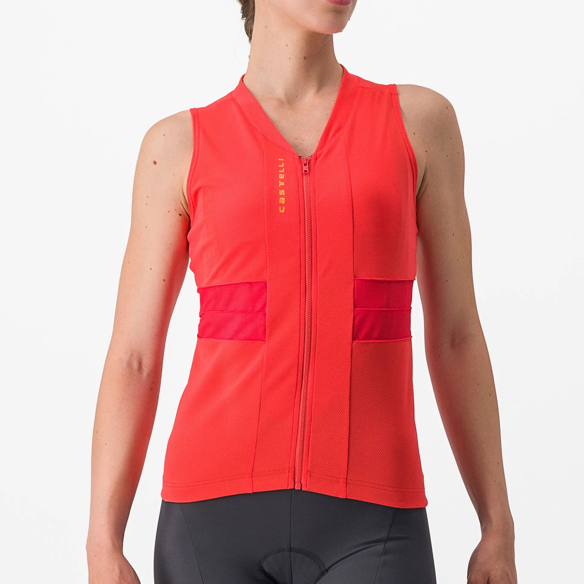 Maglia donna senza maniche Castelli Anima 4 - Rosso