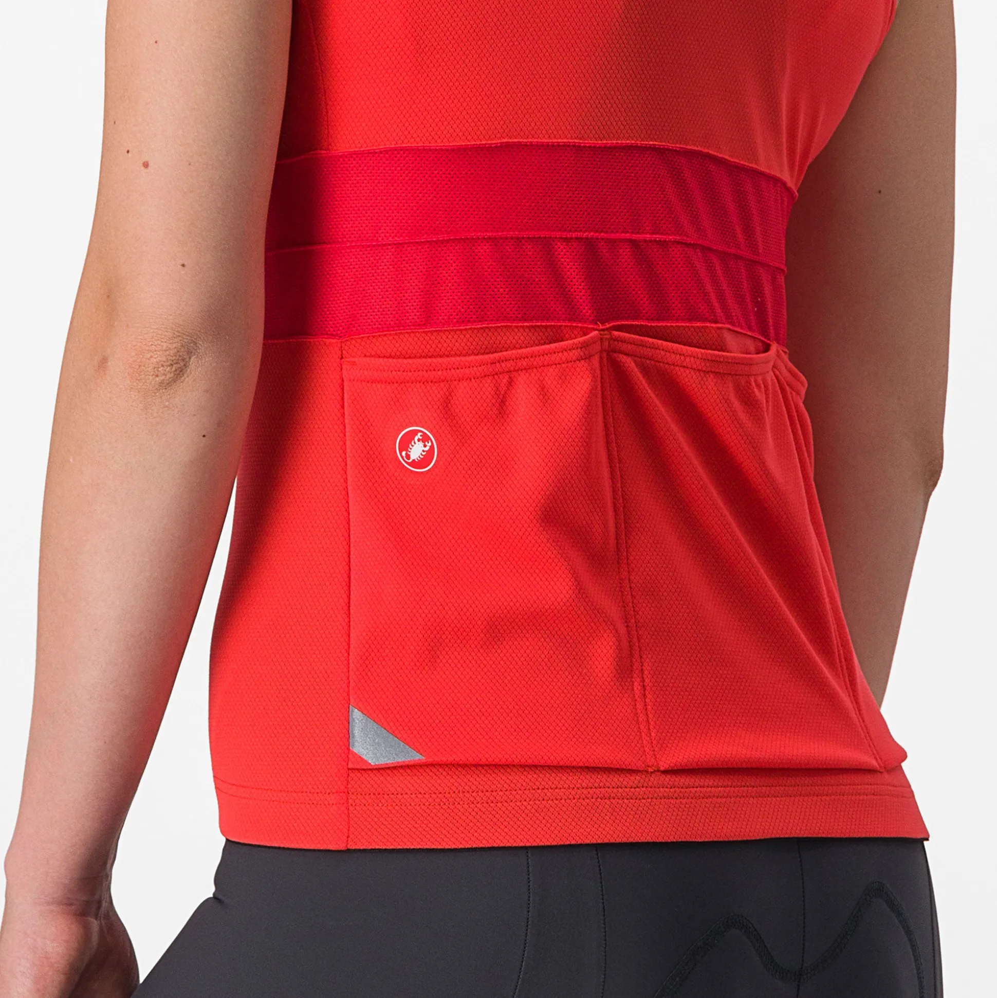 Maglia donna senza maniche Castelli Anima 4 - Rosso