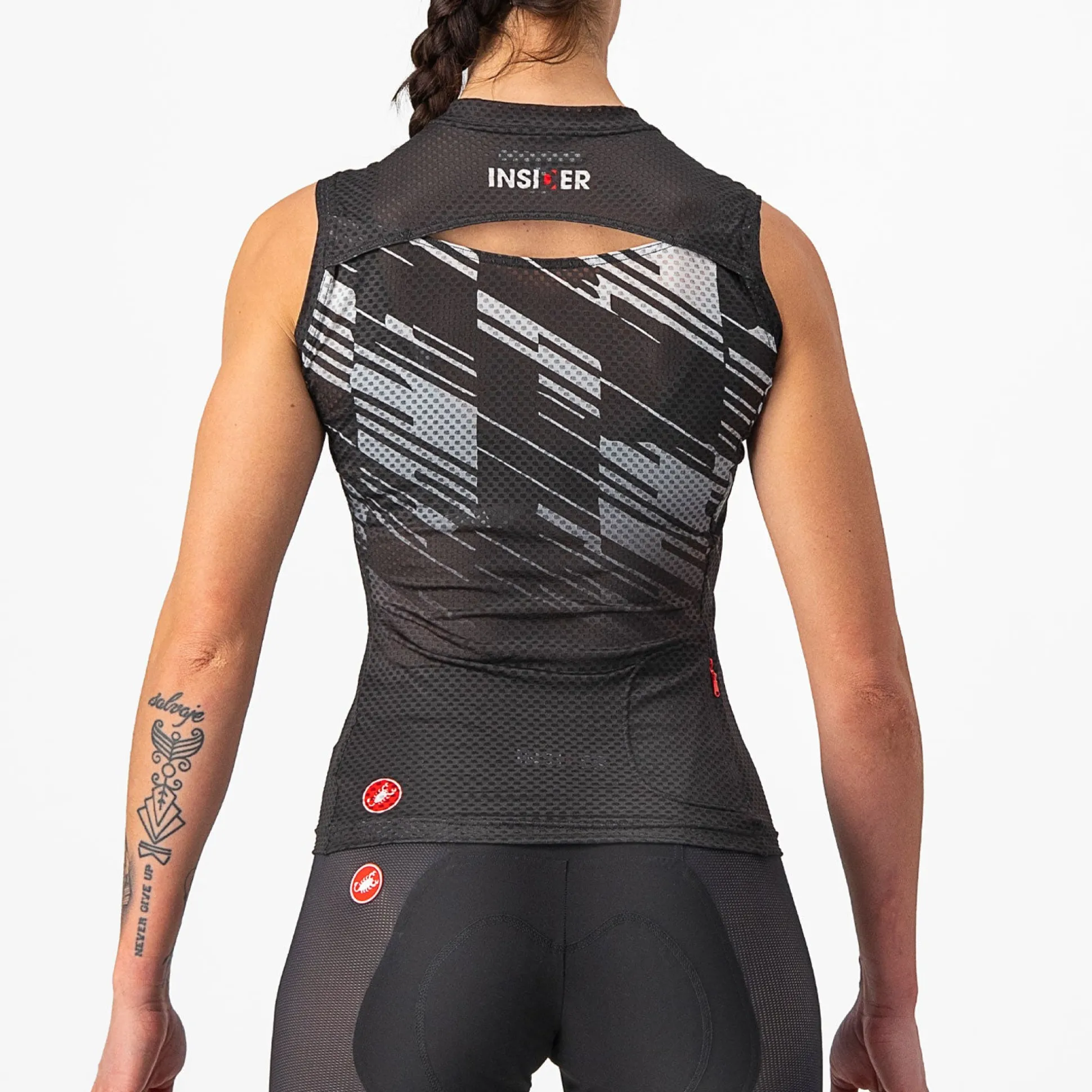Maglia donna senza maniche Castelli Insider - Nero