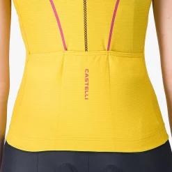 Maglia donna senza maniche Castelli Anima Flow - Giallo