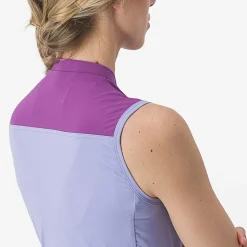 Maglia donna senza maniche Castelli Solaris - Viola