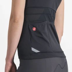 Maglia donna senza maniche Castelli Anima 4 - Nero