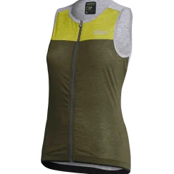 Maglia donna senza maniche Dotout Glory - Verde grigio