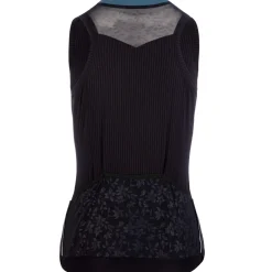 Maglia donna senza maniche Q36.5 L1 Lady Pinstripe - Nero
