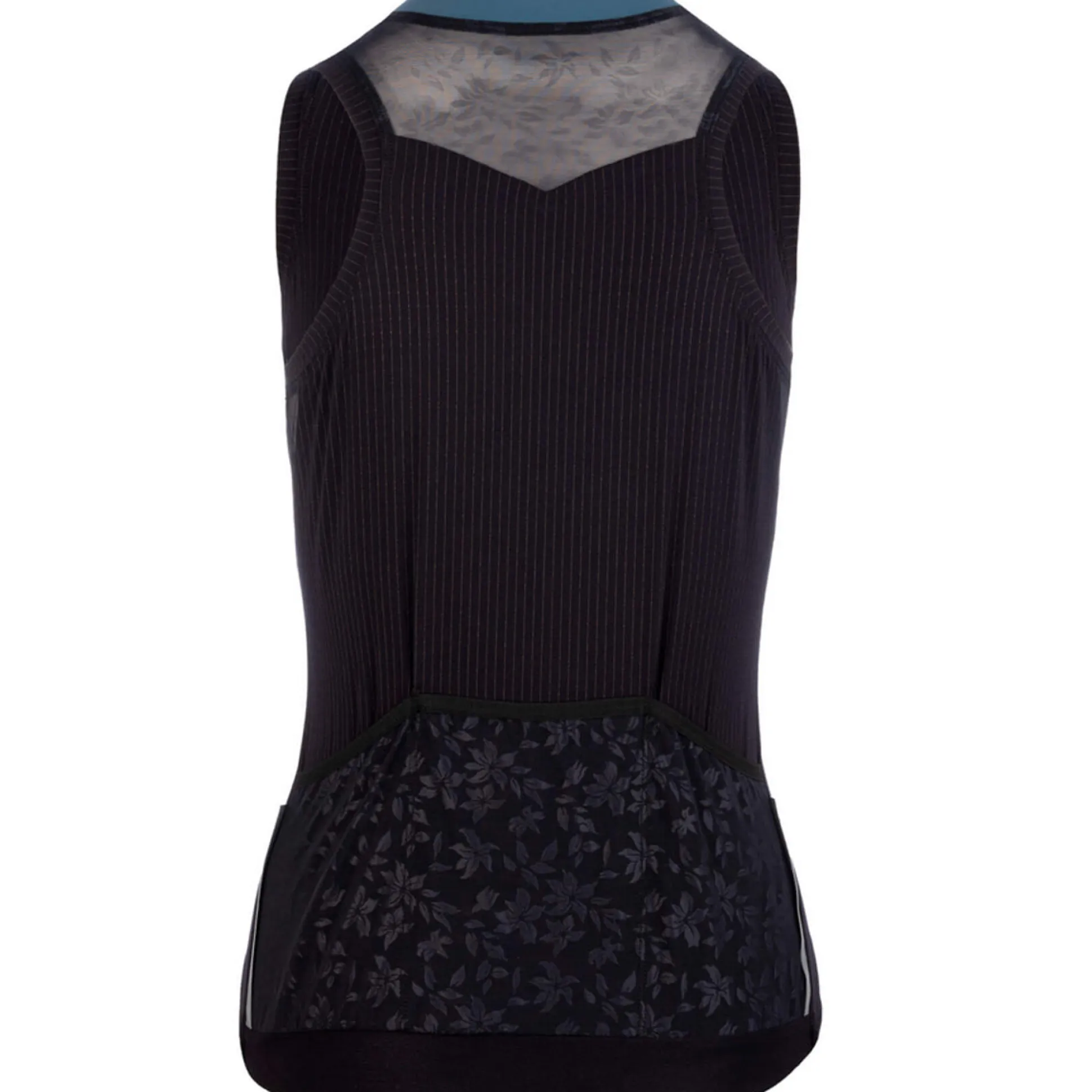 Maglia donna senza maniche Q36.5 L1 Lady Pinstripe - Nero