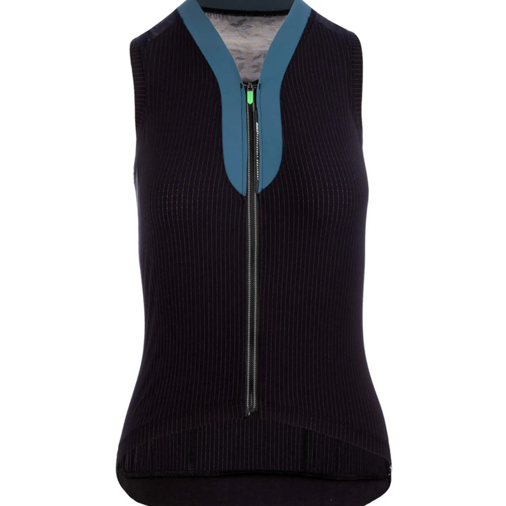 Maglia donna senza maniche Q36.5 L1 Lady Pinstripe - Nero