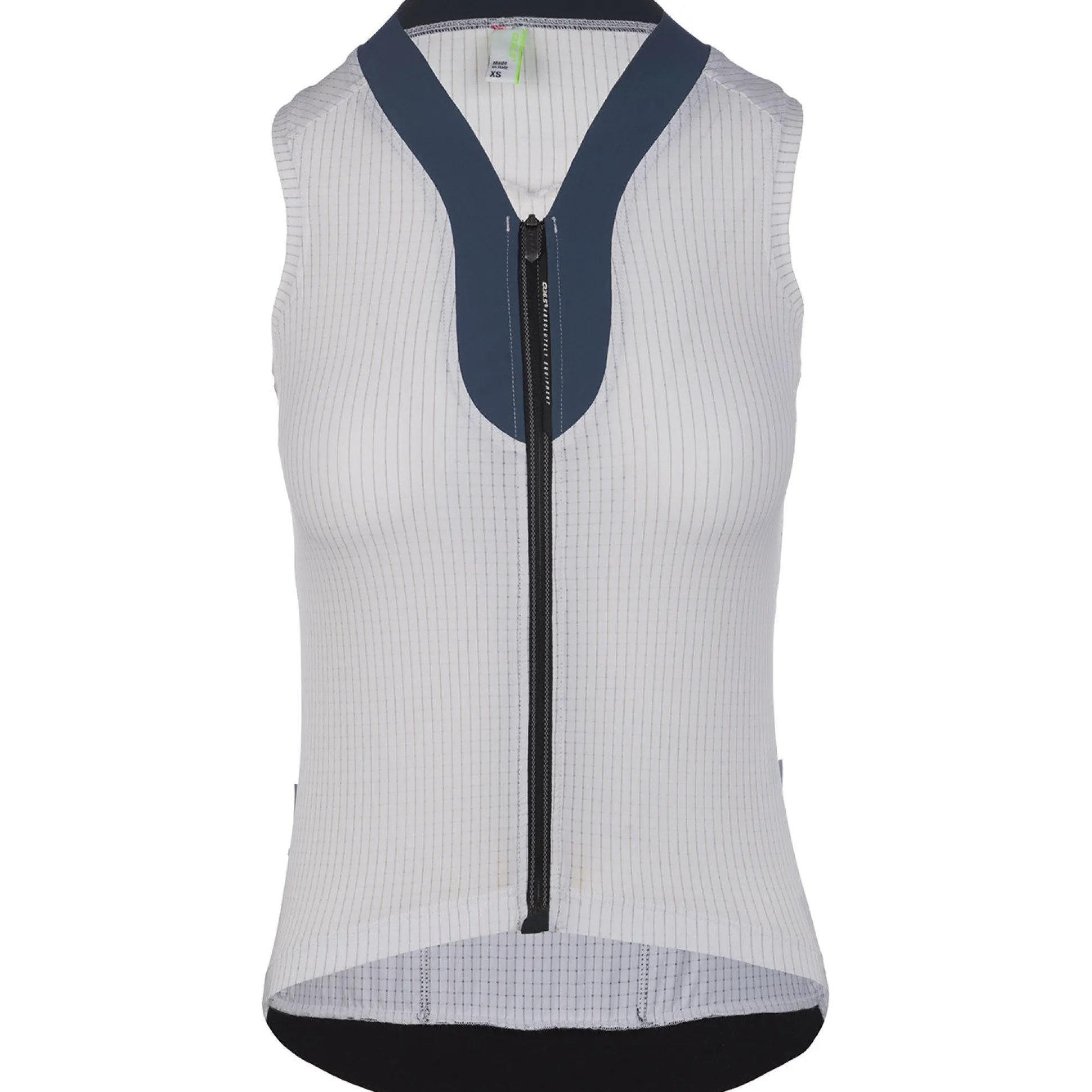 Maglia donna senza maniche Q36.5 L1 Lady Pinstripe - Bianco