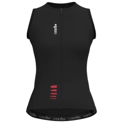 Maglia donna senza maniche Rh+ Aries - Nero