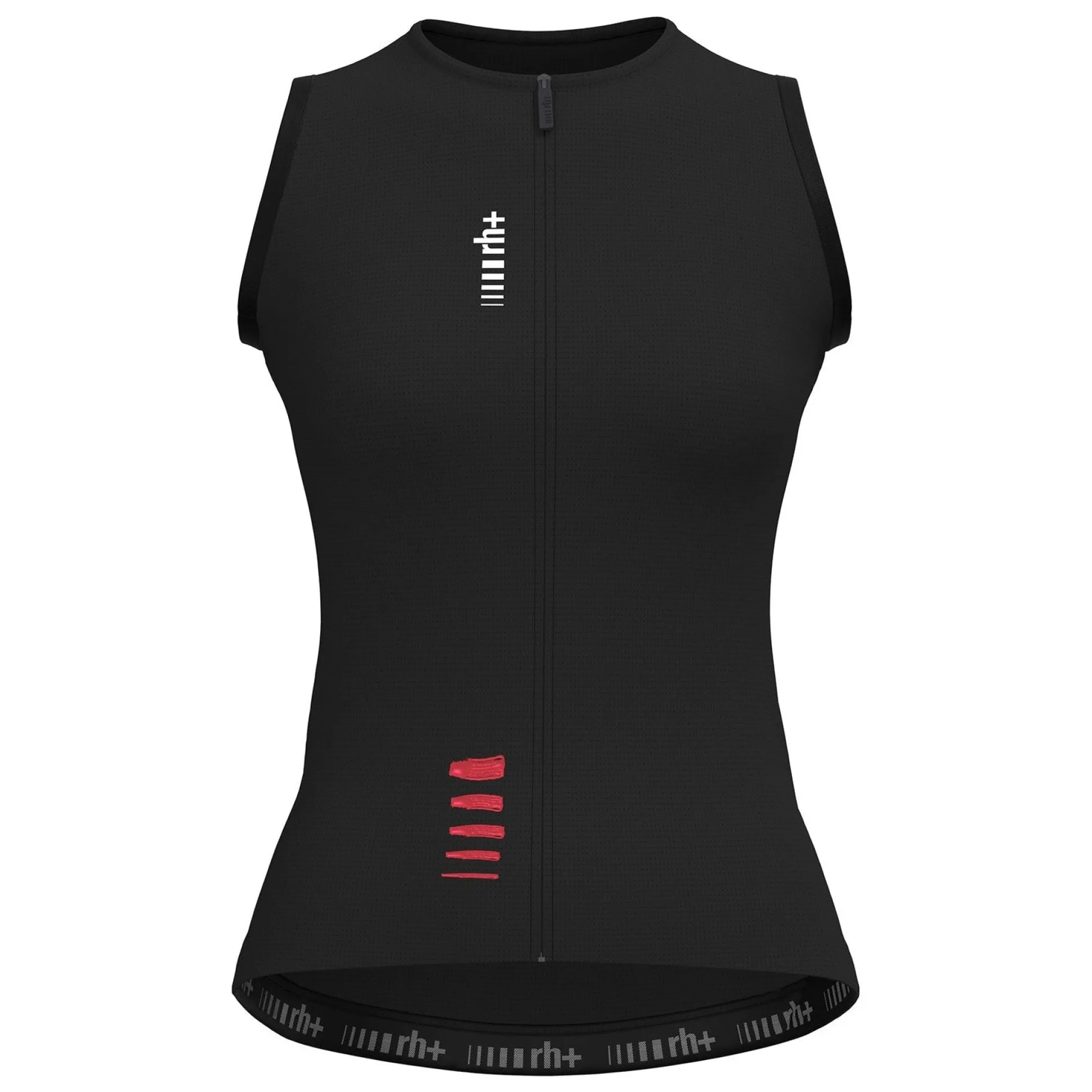 Maglia donna senza maniche Rh+ Aries - Nero