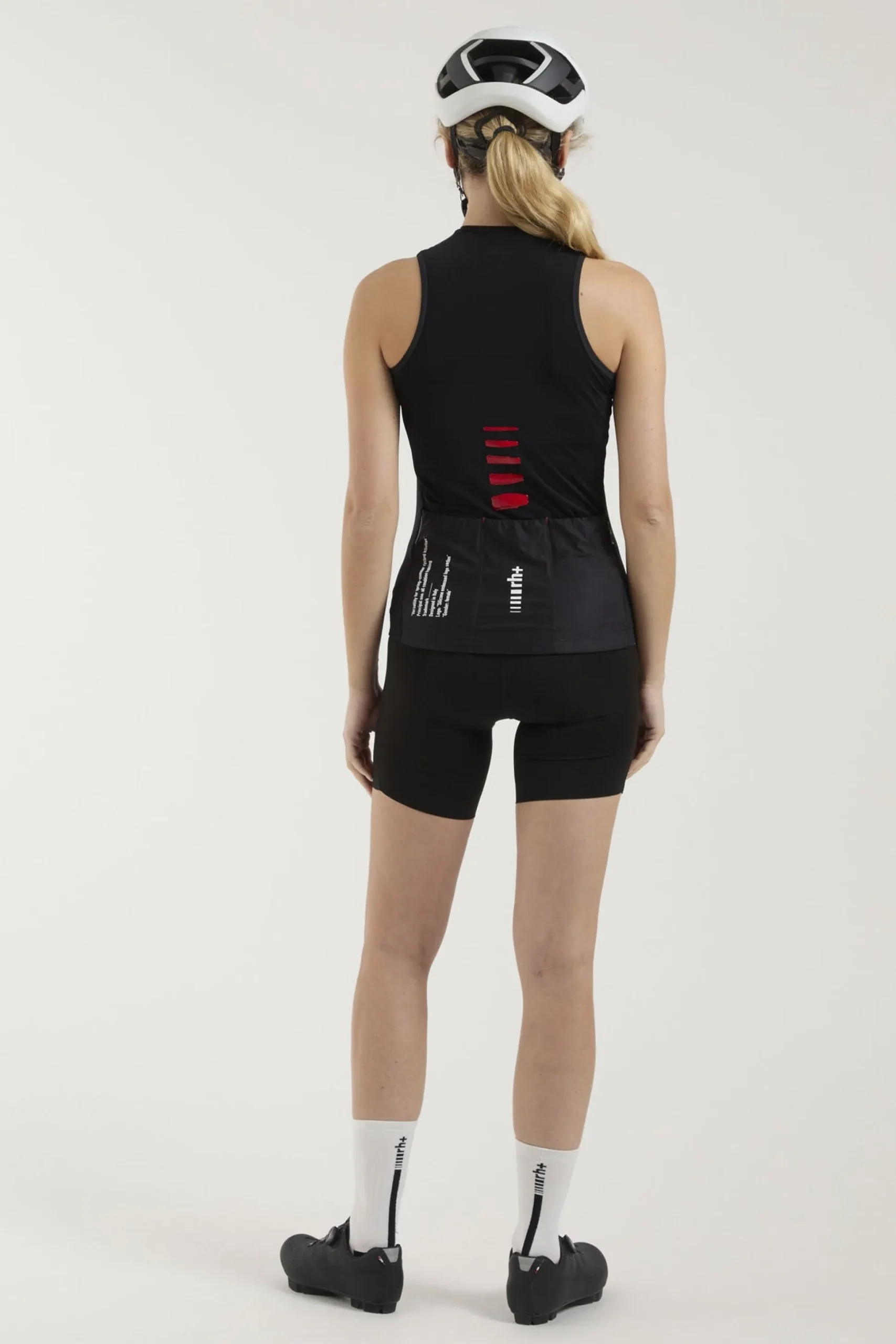 Maglia donna senza maniche Rh+ Aries - Nero