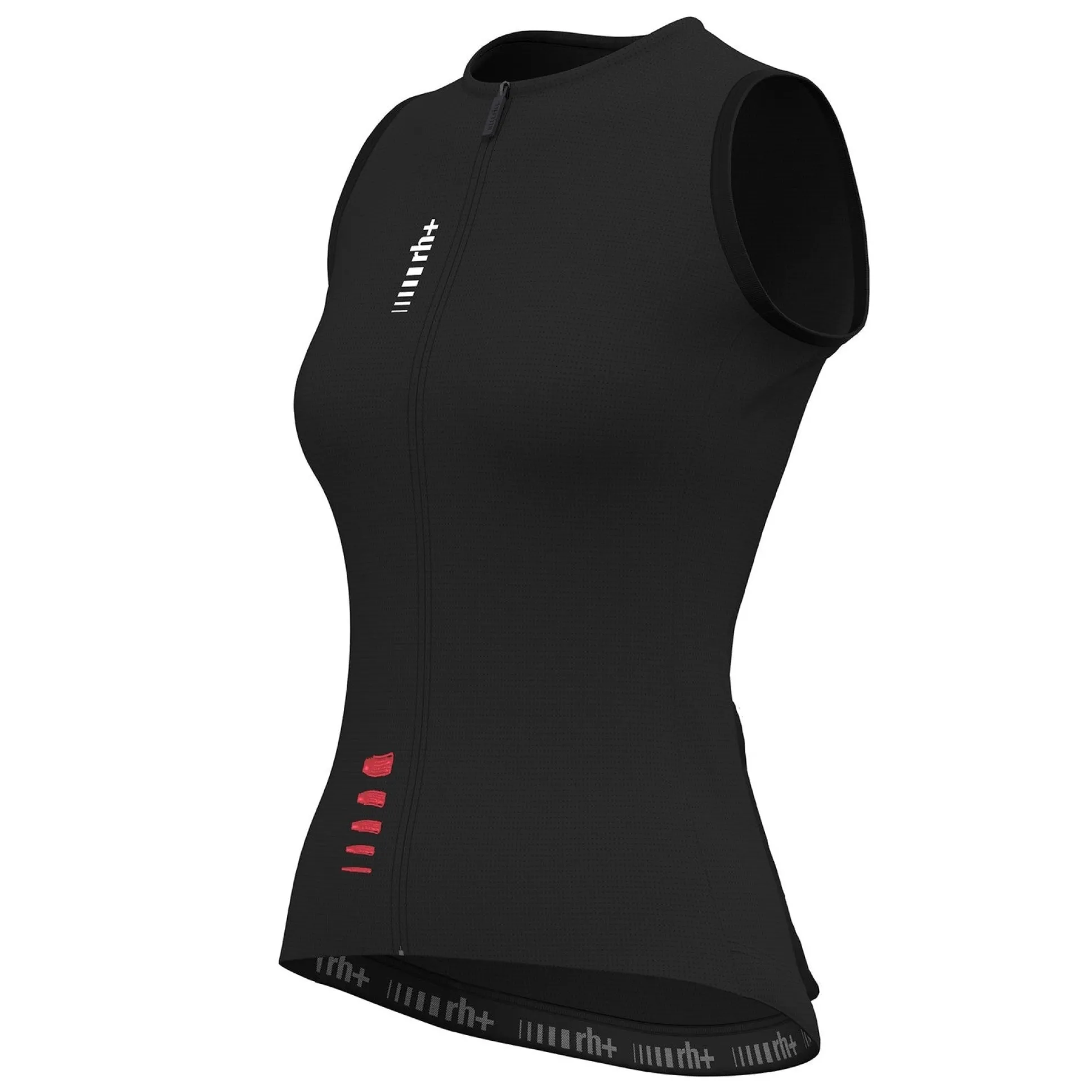 Maglia donna senza maniche Rh+ Aries - Nero