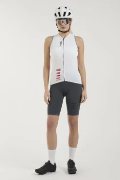 Maglia donna senza maniche Rh+ Aries - Bianco