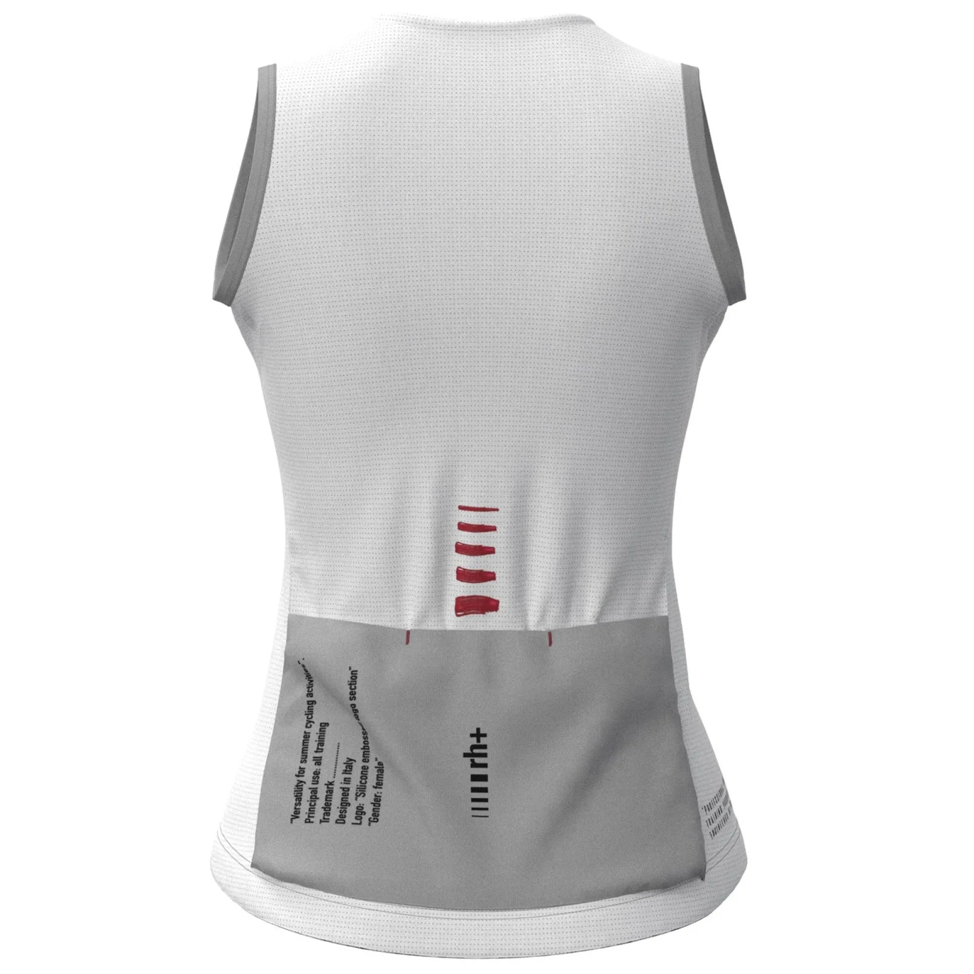 Maglia donna senza maniche Rh+ Aries - Bianco
