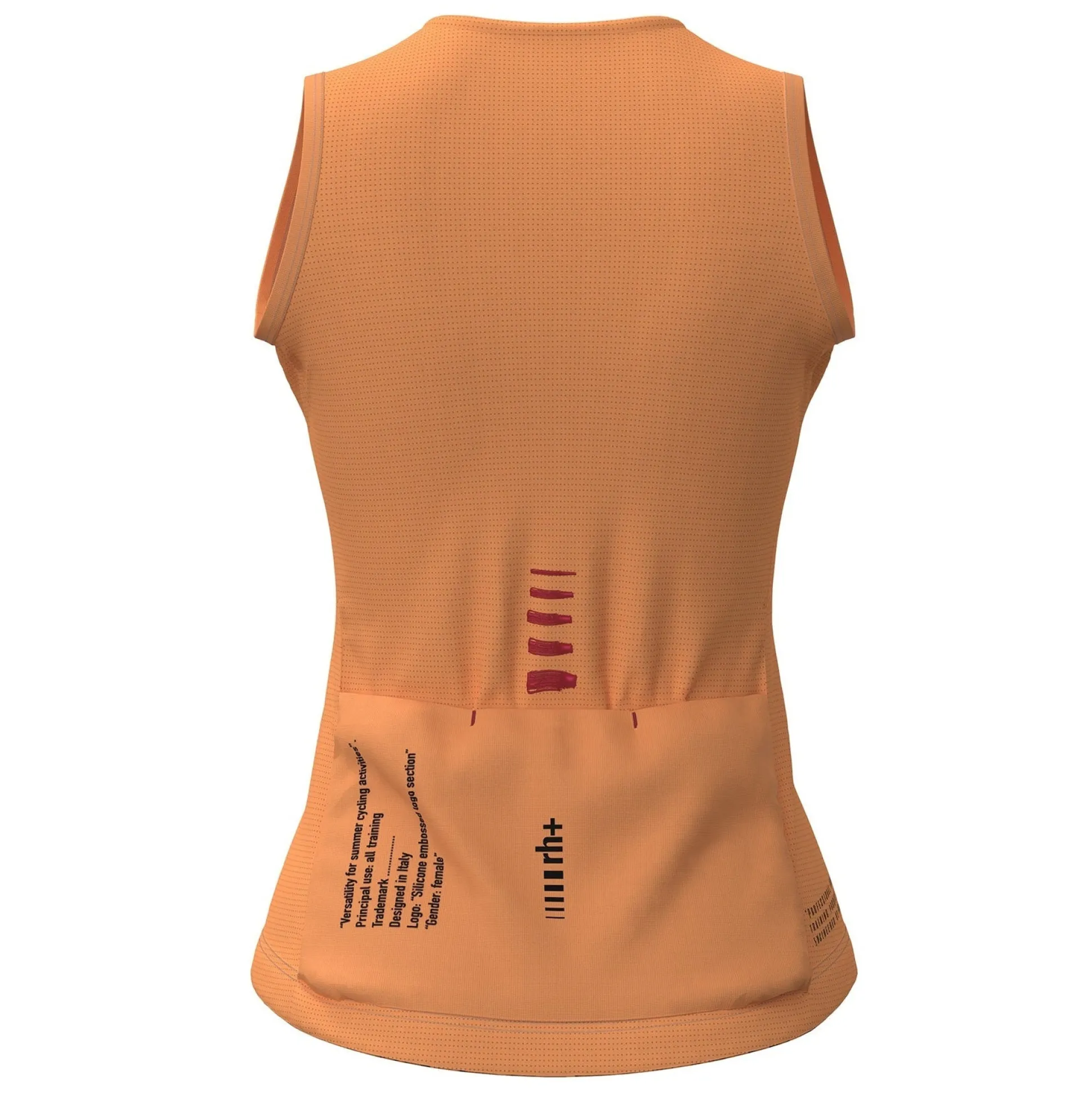 Maglia donna senza maniche Rh+ Aries - Arancione