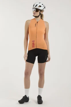 Maglia donna senza maniche Rh+ Aries - Arancione