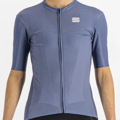 Maglia donna Sportful Checkmate - Blu rosa