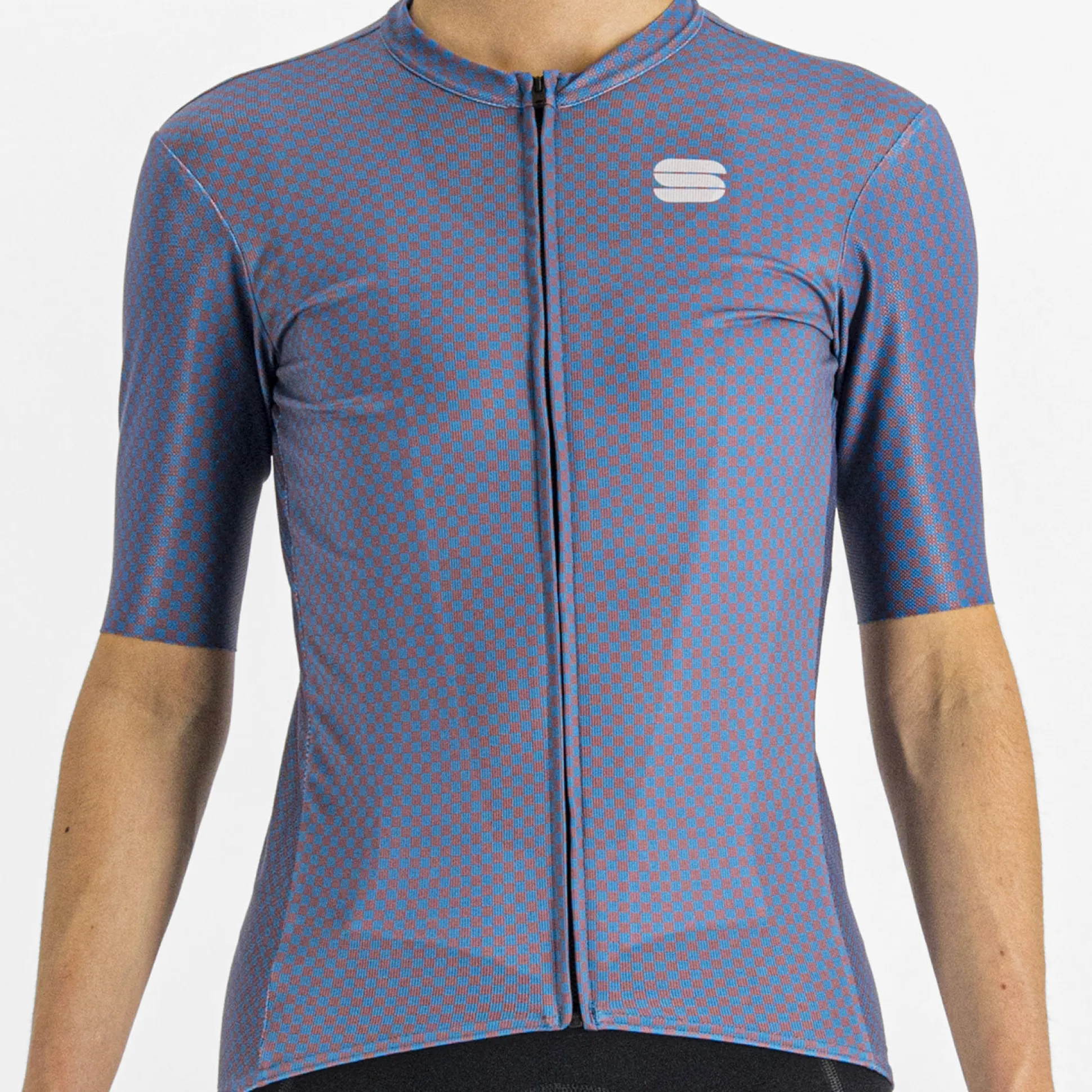 Maglia donna Sportful Checkmate - Blu rosa