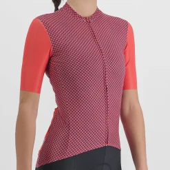 Maglia donna Sportful Checkmate - Rosso