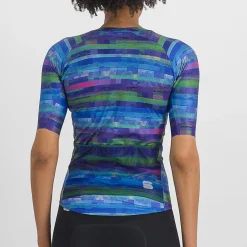 Maglia donna Sportful Glitch Bomber - Blu