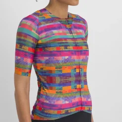 Maglia donna Sportful Glitch Bomber - Rosa