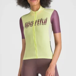Maglia donna Sportful Supergiara Logo - Giallo