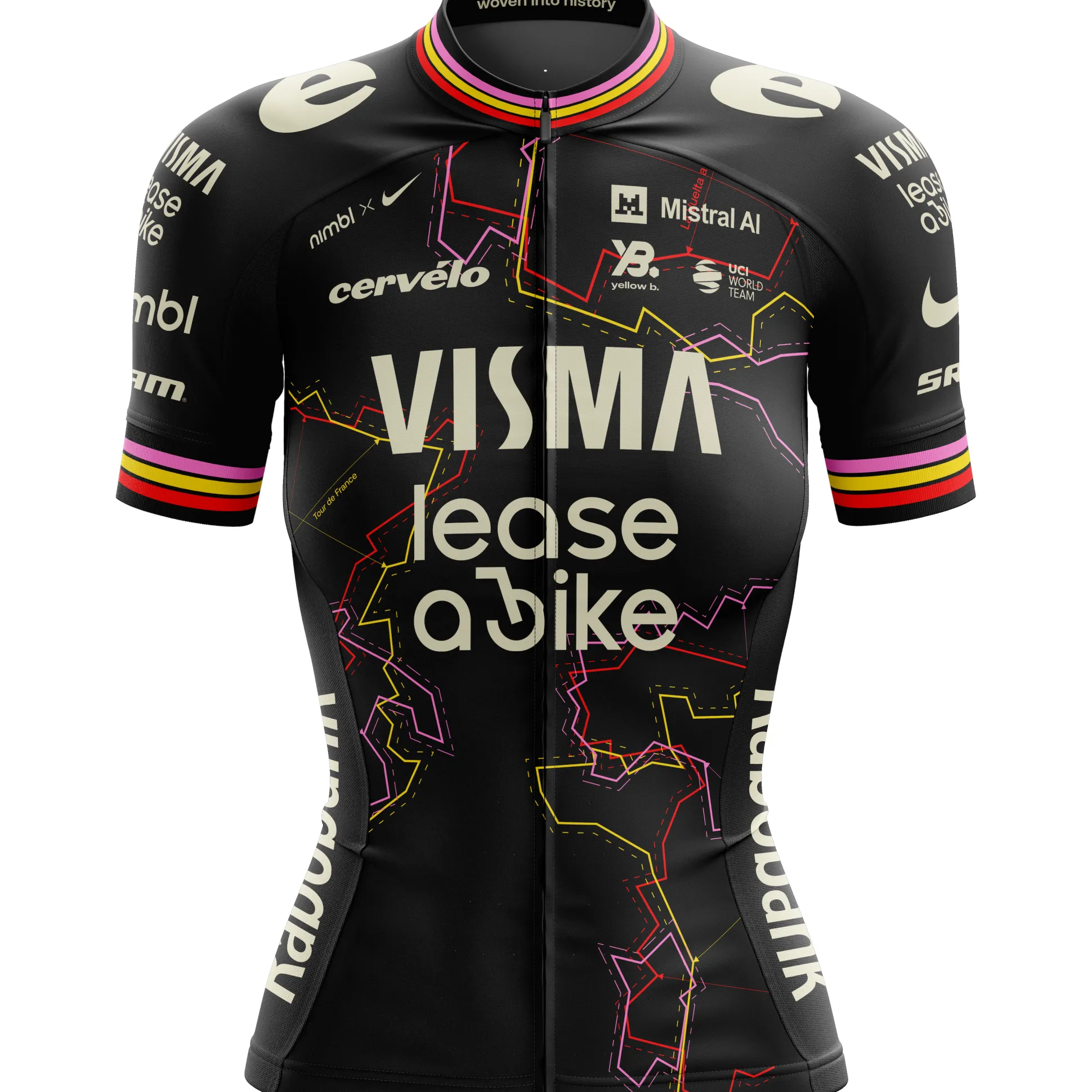 Maglia donna Team Visma Lease a bike 2026 - Giro Trilogy