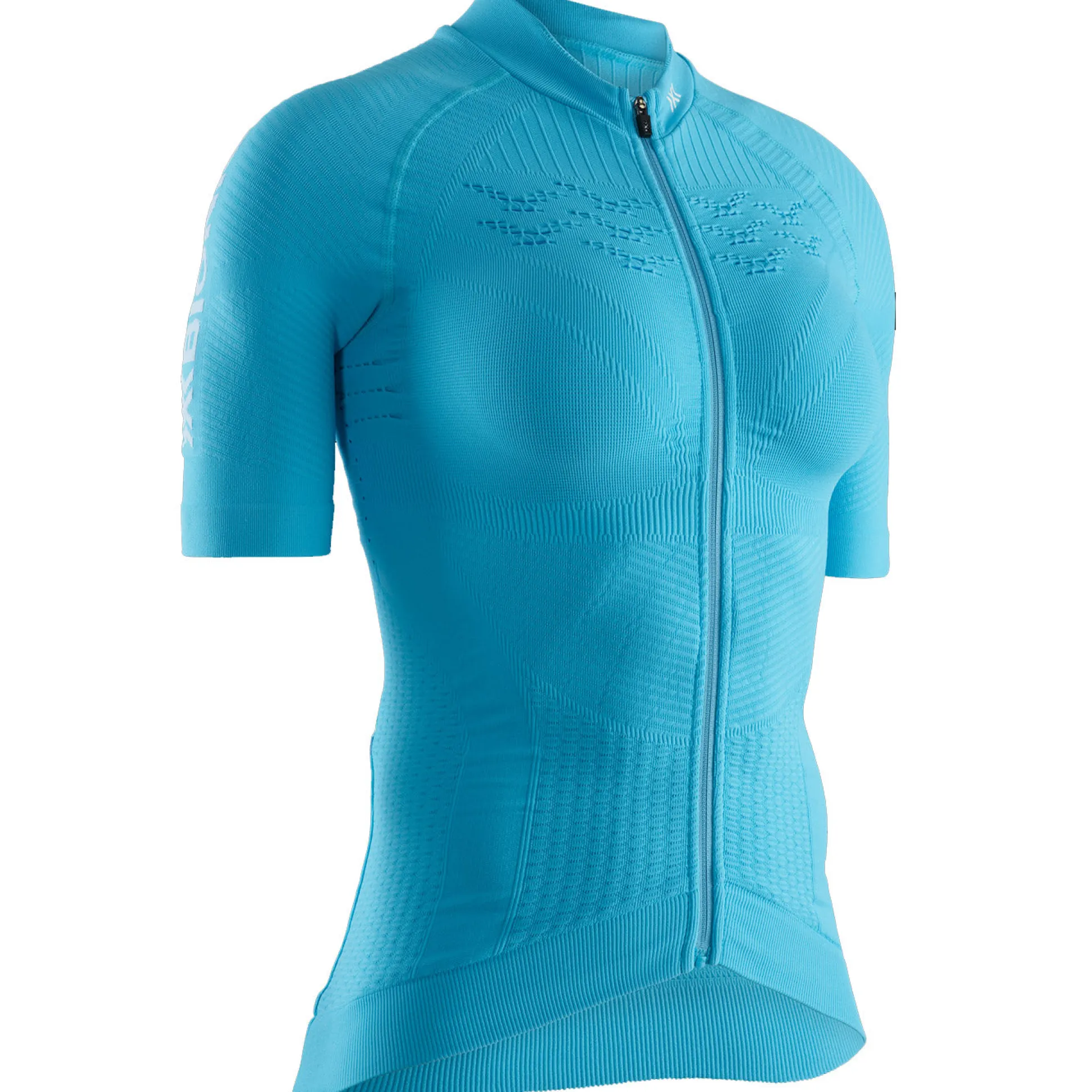 Maglia donna X-Bionic Effektor 4.0 Bike Zip - Azzurro