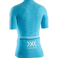 Maglia donna X-Bionic Effektor 4.0 Bike Zip - Azzurro