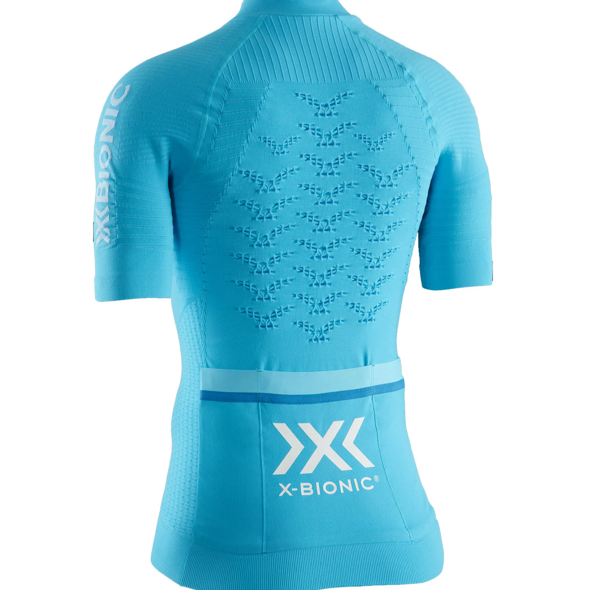 Maglia donna X-Bionic Effektor 4.0 Bike Zip - Azzurro