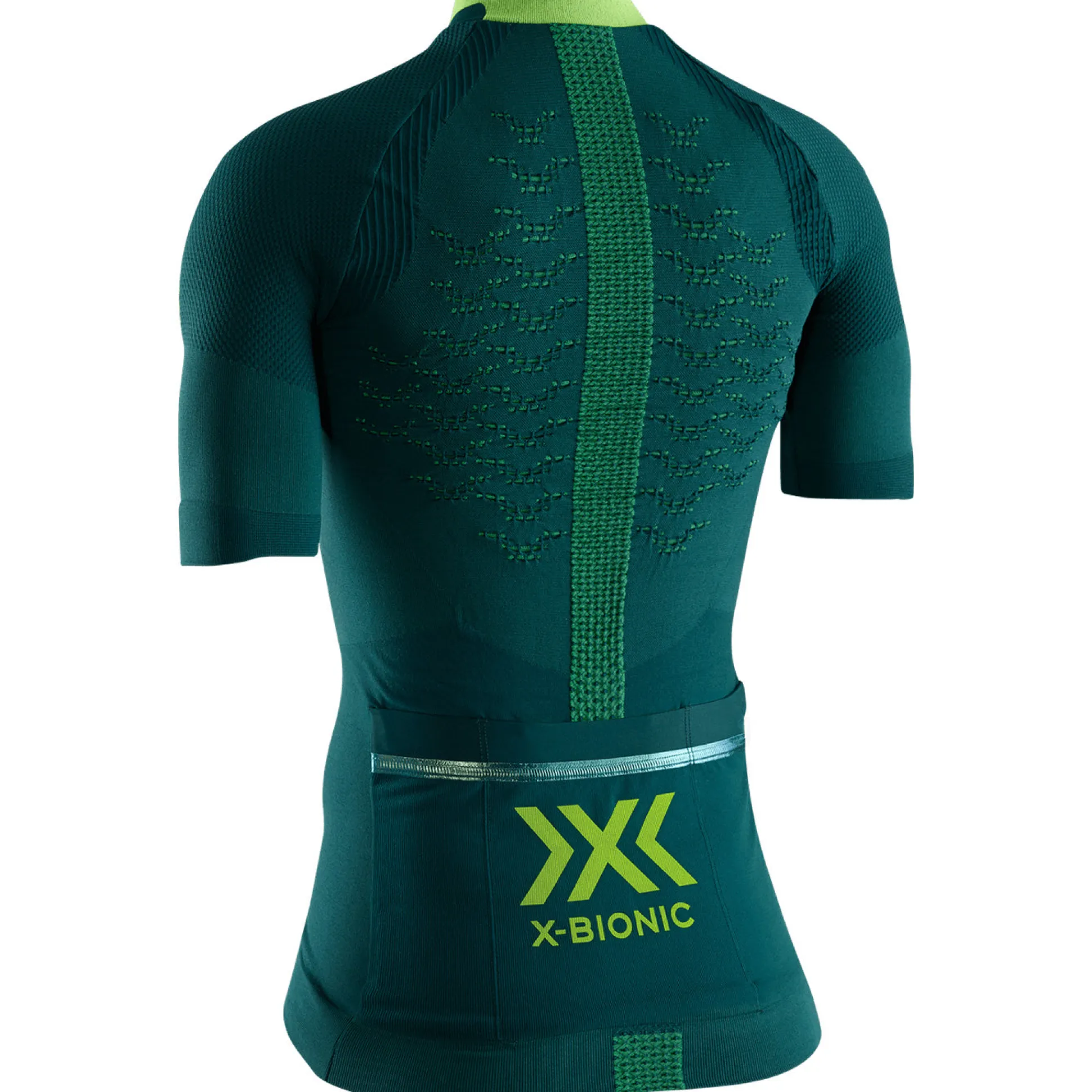 Maglia donna X-Bionic The Trick 4.0 Bike Zip - Verde