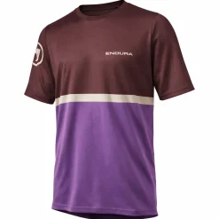 Maglia Endura SingleTrack Core T 2 - Bordeaux