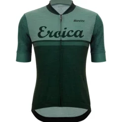 Maglia in lana Santini Eroica Valle - Verde