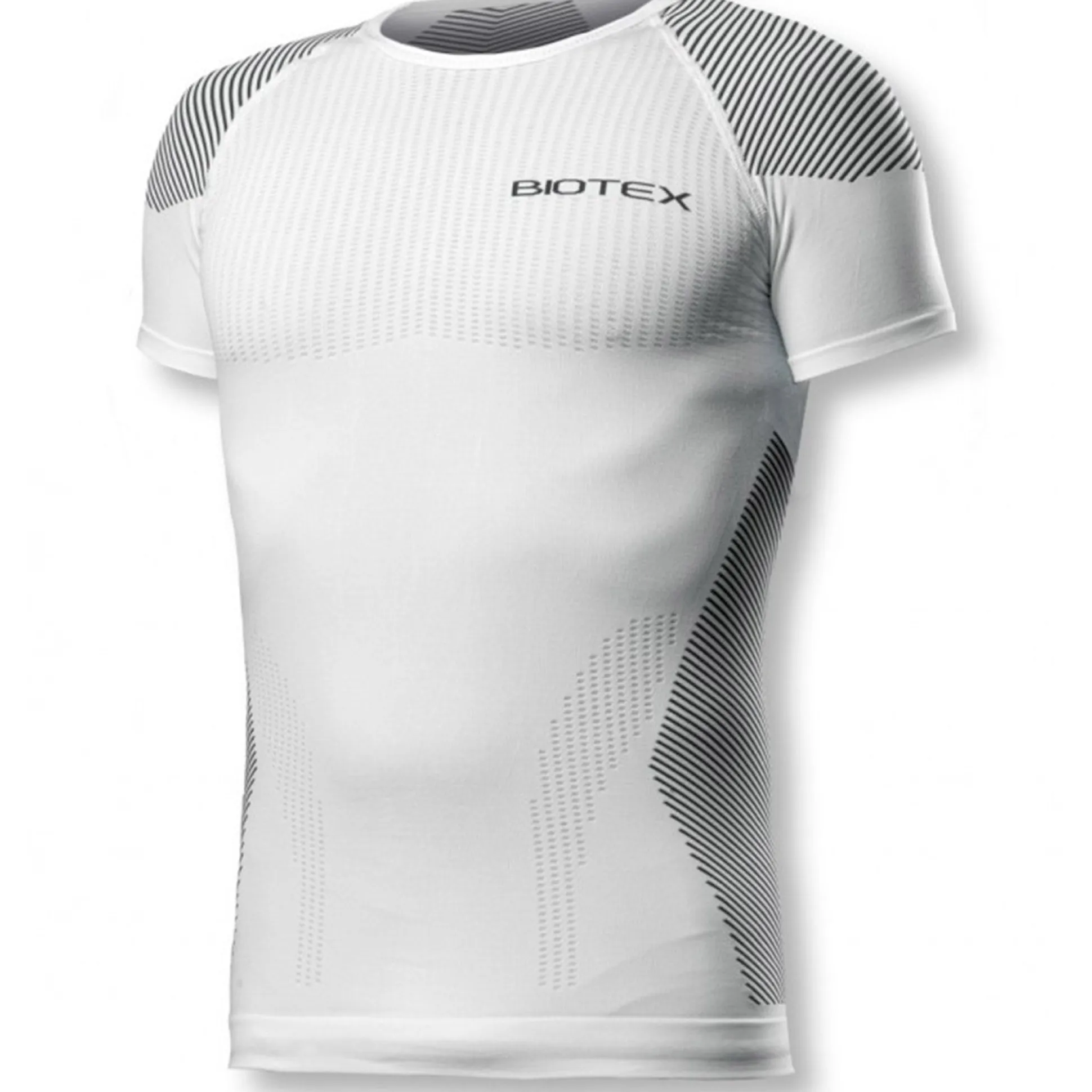 Maglia intima Biotex Bioflex Light Touch - Bianco nero