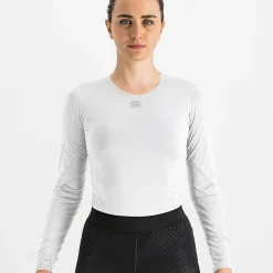 Maglia intima donna maniche lunghe Sportful Midweight Layer - Bianco
