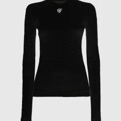 Maglia intima donna maniche lunghe Pissei Mindanao - Nero